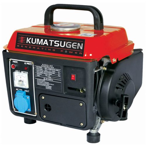 KUMATSUGEN Dvojtaktný generátor 1 KVA s voltmeterom, 650 W, DC12V (GB1000)