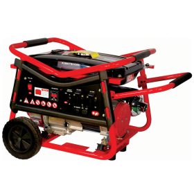   KUMATSUGEN Benzínový generátor 3,5 KVA s AVR a kolesami, 7,5HP (GB3700P)