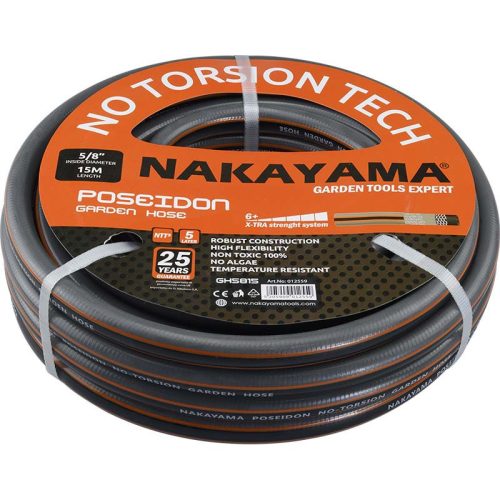 NAKAYAMA PRO ZÁHRADNÁ HADICA POSEIDON 5 VRSTVA 50Μ 1/2'' (GH1250)