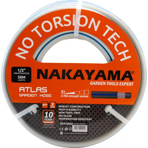 NAKAYAMA ZÁHRADNÁ HADICA ATLAS 3 VRSTVOVÁ 25M 3/4" (GH4700)