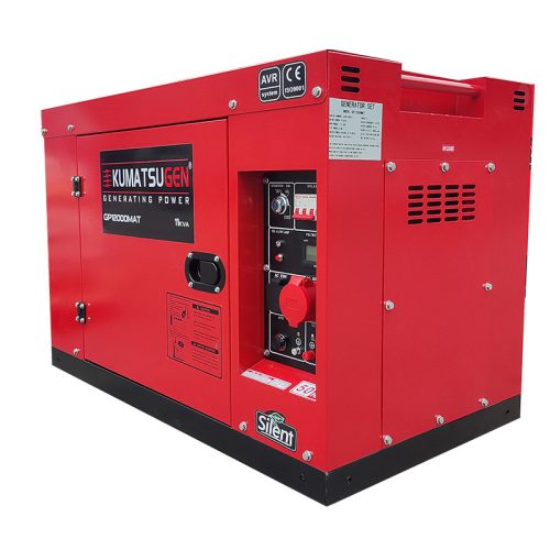 KUMATSUGEN KUMATSUGEN GP12500MAT DIESELOVÝ GENERÁTOR 11,3 KVA, 718 ccm, 3-FÁZOVÝ, VZDUCHOM CHLADENÝ, JEDNOVALCOVÝ (GP12500MAT)