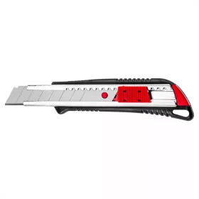   Top Tools Nôž s ulámateľnou čepeľou 18 mm s kovovou vodiacou lištou (lomiteľný nôž) 17B528