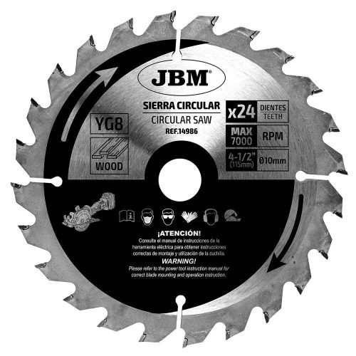 JBM Kotúčová píla 24T 115mm na drevo A 60011 (JBM-14986)