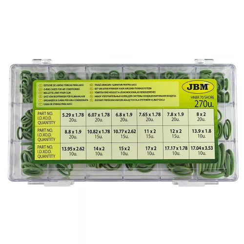 JBM Sada O-krúžkov 270 kusov pre klimatizáciu (JBM-50807)