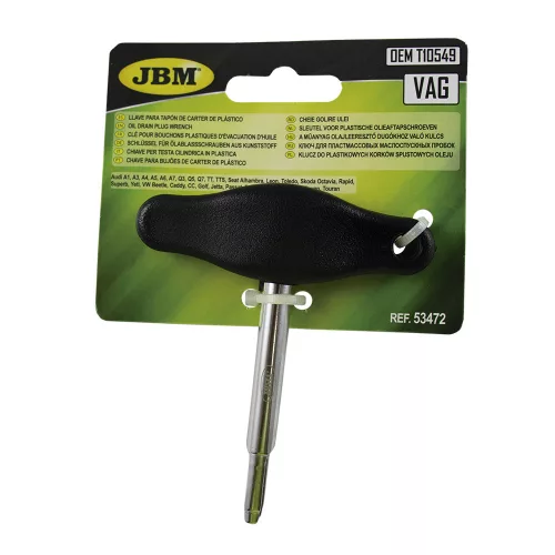 JBM T-kľúč na vypúšťanie oleja (Vag) (JBM-53472)