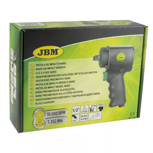 JBM Nanopneumatický kľúč 1/2" (1302 Nm) (JBM-53588)