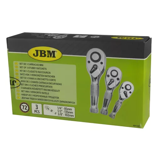 JBM 3-dielna sada krátkych račňových hriadeľov (JBM-53671)