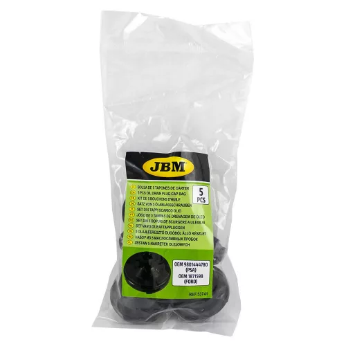 JBM 5-dielna plastová sada kľúčov na vypúšťanie oleja (Ford/PSA) (JBM-53741)