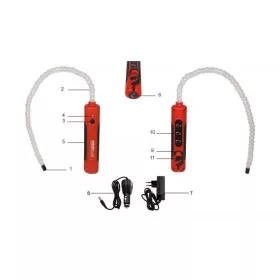   KROFtools Pracovné svietidlo 5 W s ohybným LED pásom, magnetickou základňou a akumulátorom (1068)
