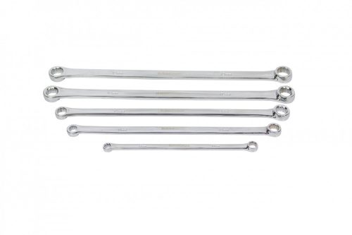 KROFtools 5-dielna sada extra dlhých očkových kľúčov, 8-19 mm (110005L)