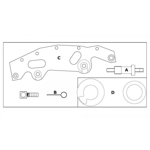 KROFtools aretácia rozvodov sada BMW M52 M54 M56 (1527)