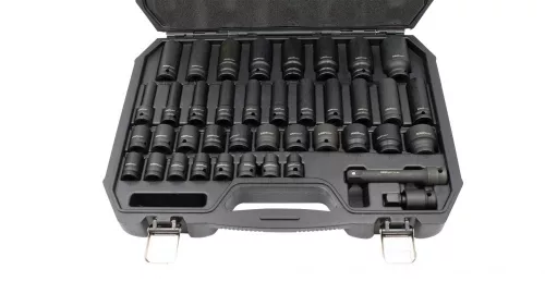 KROFtools 40-dielna sada nástrčných rázových hlavíc 1/2", 9-30 mm (2124)