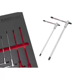   KROFtools Sada posuvných T-kľúčov Torx T10 – T50, 9 dielov, penová vložka (234800)