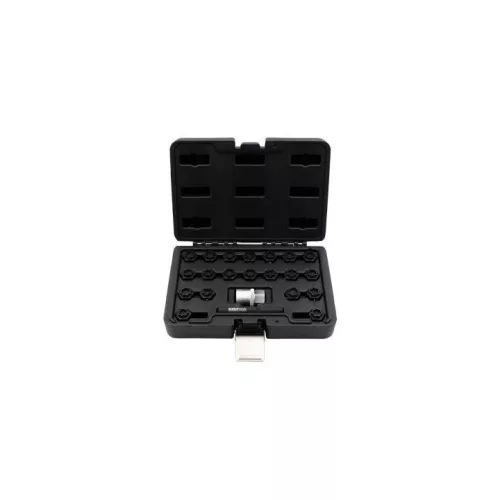 KROFtools sada na demontáž bezpečnostných skrutiek kolies pre Audi, 22-dielna, 1/2”, T40073 (3070)