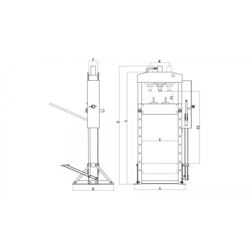 KROFtools dielenský lis 30 ton (4885)