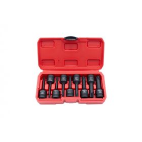   KROFtools sada rázových (gola) hlavíc TORX T20-T70 9 ks 1/2"uchytenie (6098)