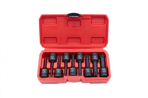 KROFtools sada rázových (gola) hlavíc TORX T20-T70 9 ks 1/2"uchytenie (6098)