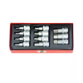   KROFtools 11-dielna sada 1/2" imbusových bitových hlavíc, 4-19 mm (6099)