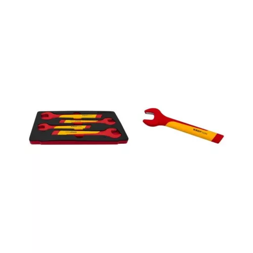 KROFtools izolovaná skrinka s elektrikárskym náradím VDE – 6 modulov, čierna (8498PRE)