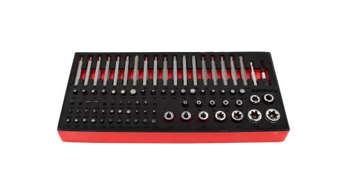KROFtools sada bitov a Torx kľúčov, 85 dielov, v penovej vložke (K-8516)