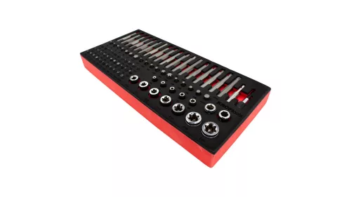 KROFtools sada bitov a Torx kľúčov, 85 dielov, v penovej vložke (K-8516)
