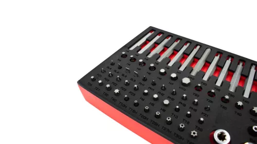 KROFtools sada bitov a Torx kľúčov, 85 dielov, v penovej vložke (K-8516)