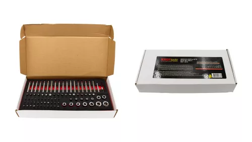 KROFtools sada bitov a Torx kľúčov, 85 dielov, v penovej vložke (K-8516)