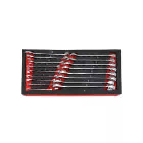   KROFtools sada očkoplochých kľúčov, 6–22 mm, 17 ks, vložka do vozíka (K-8518)