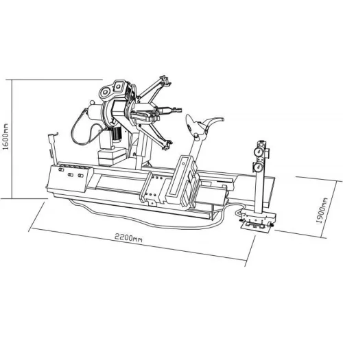 KROFtools stroj na montáž pneumatík 14–56", 380 V (9008)