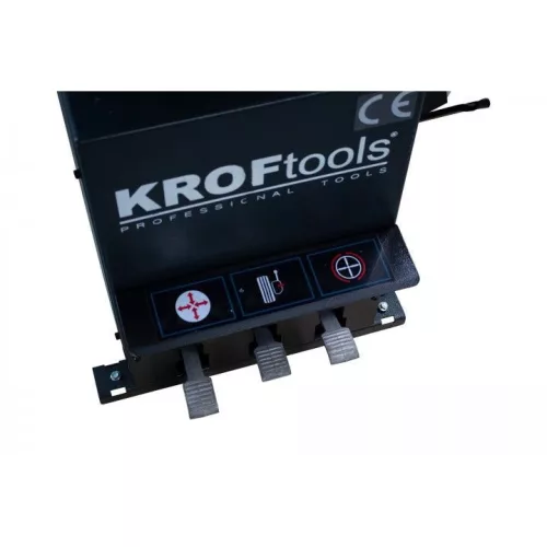 KROFtools poloautomatický stroj na montáž pneumatík s pevným ramenom, 220 V (9021)