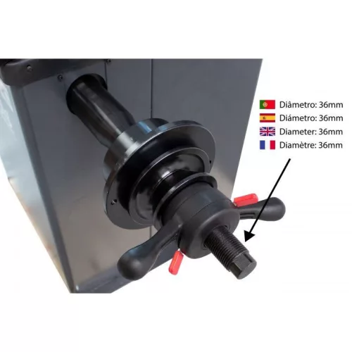 KROFtools poloautomatická vyvažovačka kolies 10–24" (9022)