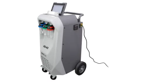 KROFtools plniaca stanica klimatizácie R134a, automatický A/C servisný stroj s 10" dotykovým displejom (9040)