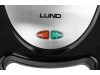 LUND 3v1 sendvičovač – 760 W | Toast, gril, vafle | Nerez + non-stick povrch (67525)