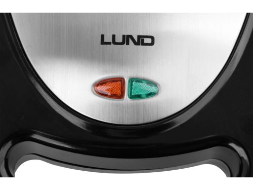 LUND 3v1 sendvičovač – 760 W | Toast, gril, vafle | Nerez + non-stick povrch (67525)