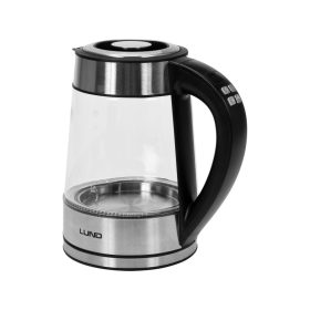   LUND Elektrická sklenená rýchlovarná kanvica 1,7 l, LED, s reguláciou teploty (68173)