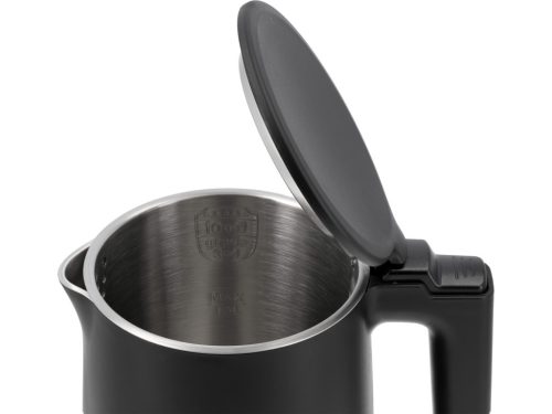 LUND Rýchlovarná kanvica LUND GRF 1,5 l – čierna, nerezová, s dvojitou stenou (68206)