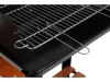 LUND Gril na drevené uhlie s kolieskami a bočnými policami 48X26,5CM (99907)