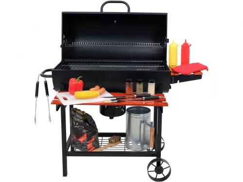LUND GRIL NA UHLIE S POKROKOVÝM ROŠTOM 71X34,5CM (99908)