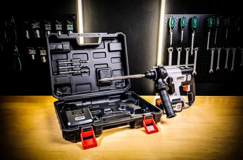 MANNESMANN akumulátorové vŕtacie a sekacie kladivo 20 V, 4000 mAh batéria, bezuhlíkový motor (M17670)
