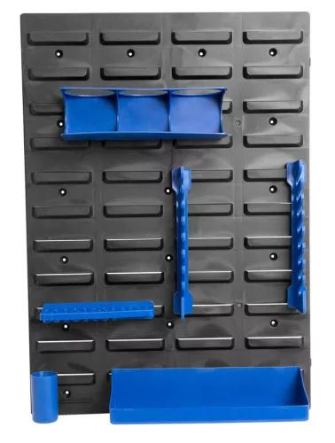 MANNESMANN nástenný organizér náradia s panelmi a úložnými boxmi (M41555)