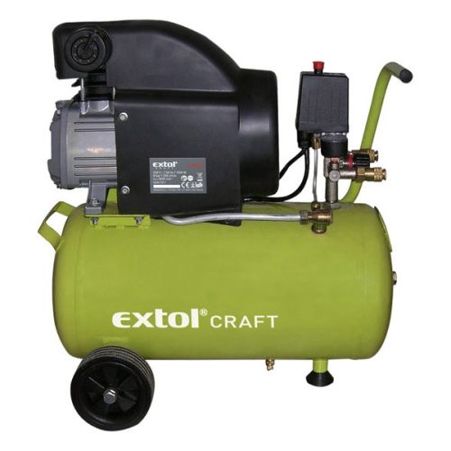 EXTOL CRAFT Kompresor olejový, príkon 1500W, prac. tlak 800kPa, nádoba 24l (418200)
