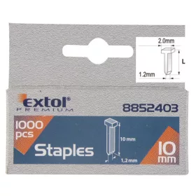   EXTOL PREMIUM Klince do sponkovacej pištole 1000ks, dĺžka/L 10mm (8852403)