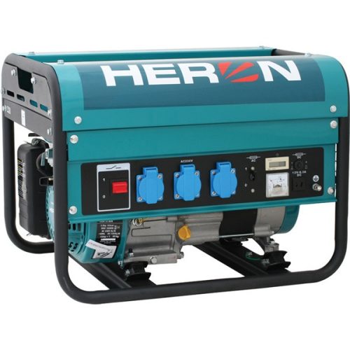 HERON Elektrocentrála rámová benzínová EGM 25 AVR, 230V, 2,3kW, 5,5HP (8896111)