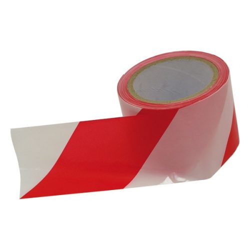 EXTOL CRAFT Páska výstražná, 75mmx100m, PE, červeno-biela (9565)