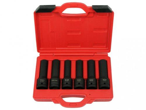 Ellient Tools Sada pneumatických kľúčov, E-torx a 12 lopatiek, metrické, dlhé, 3/4", 6 kusov (AT8106A)