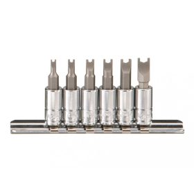   Genius Tools Sada kľúčov s nástrčkou, 1/4", 6 kusov (BS-206S)