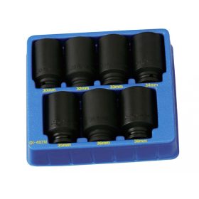   Genius Tools Sada pneumatických kľúčov, metrická, dlhá, 1/2", 7 kusov (DI-407M)