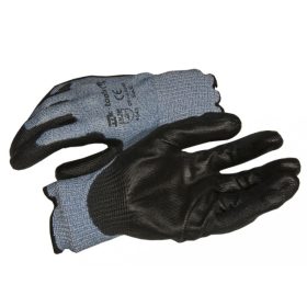   NMSafety PU rukavice na dlani z nylonu CUTTING GLOVE (úroveň 5, EN 4543), XL (DY110-PU-HS)