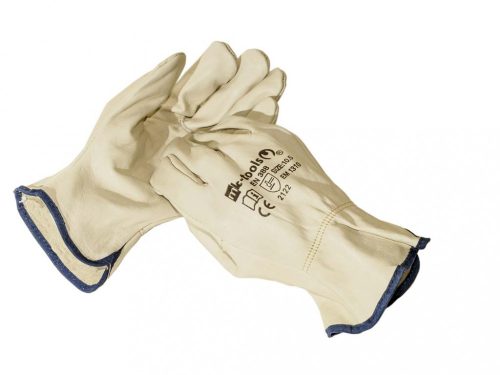 MK-Tools rukavice z hovädzej kože (EN2122), "vodičské", veľkosť L (EM1310AB10)