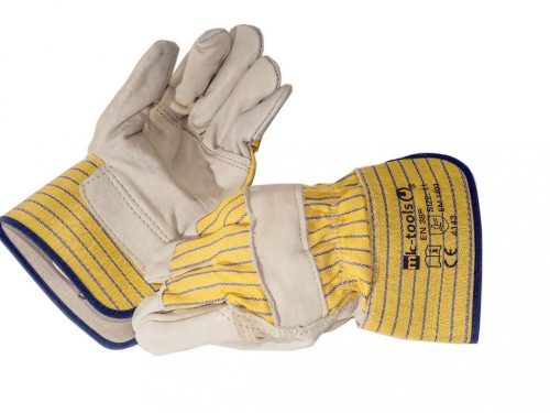 MK-Tools rukavice z hovädzej kože (EN4143), žlté, XXL (EM1400BC11)